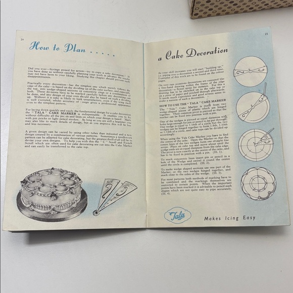 Vintage 1955 Tala cake decorating / icing piping set and booklet - Picture 12 of 15